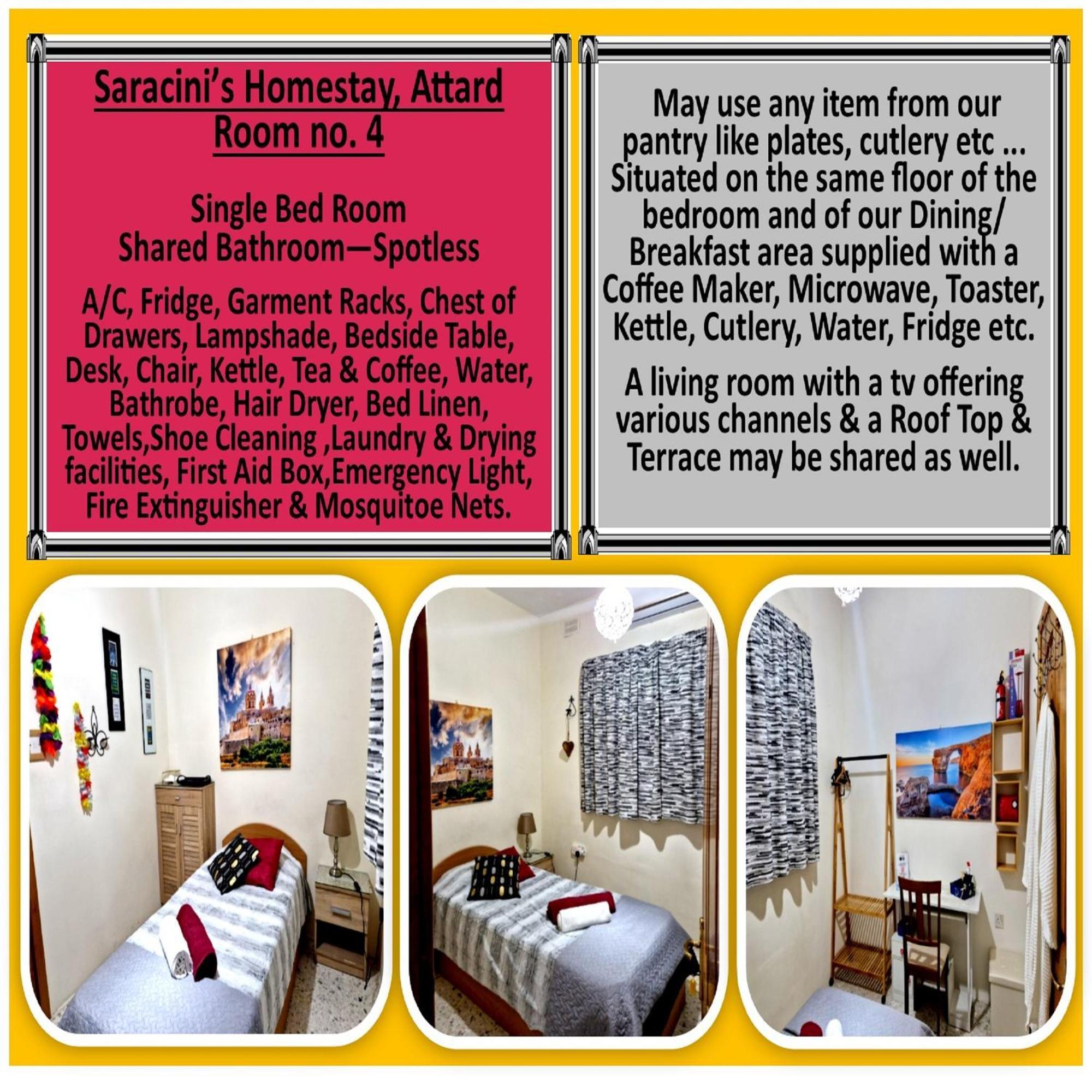 Saracini'S Homestay Attard Exterior foto