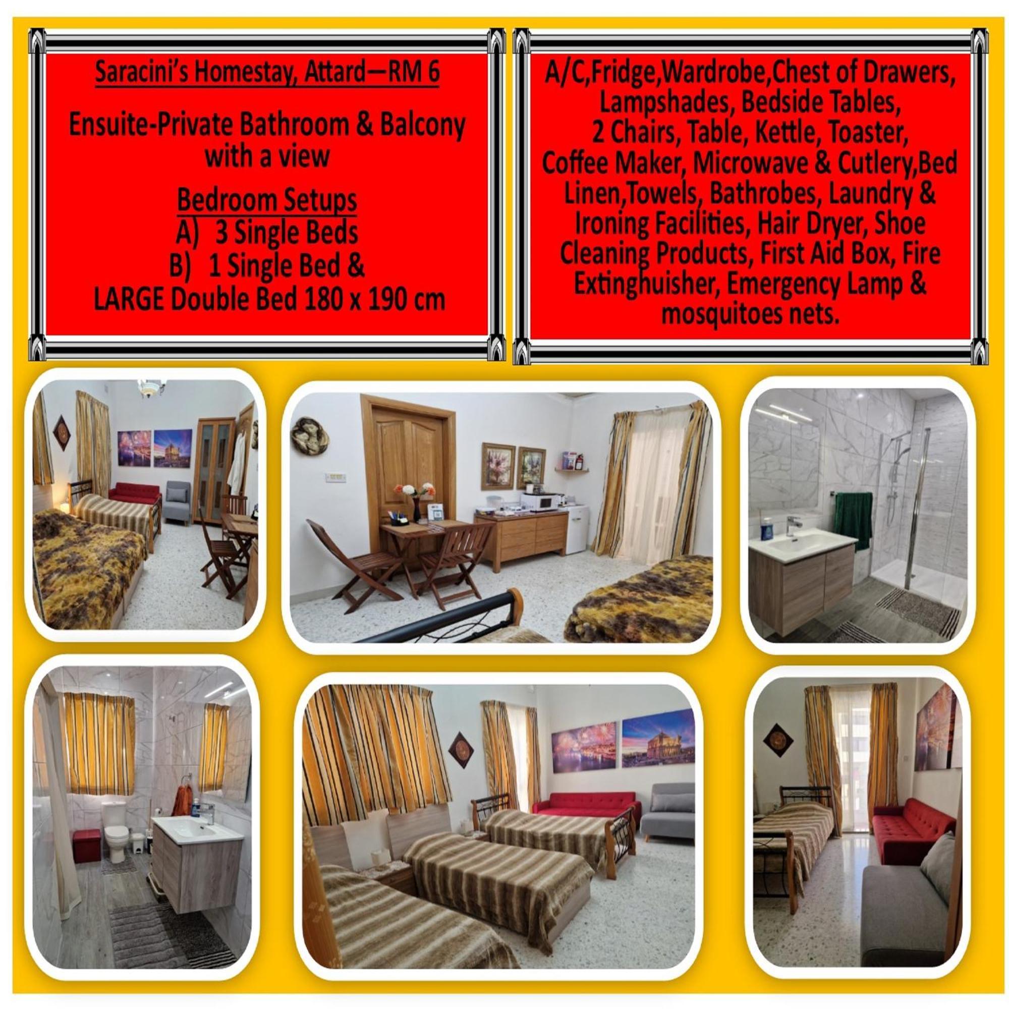 Saracini'S Homestay Attard Exterior foto